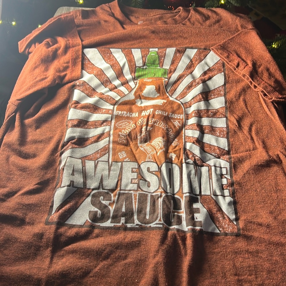 Sriracha Hot Sauce Tee Color Red Size XL